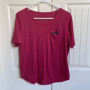Lululemon Run Away Tee. Heathered Bumble Berry.